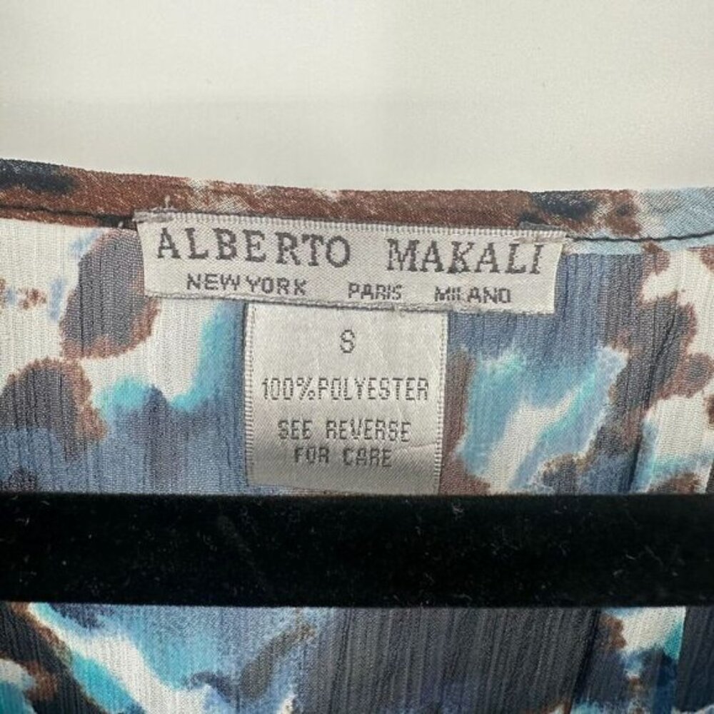 Alberto Makali Piece Set Womens Small Multi‎ Tie Dye Ruffled Trim Button Front - Picture 5 of 12